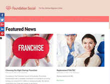 Tablet Screenshot of foundationsocial.info